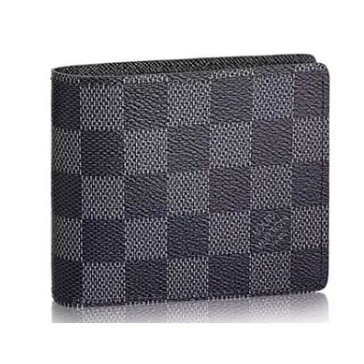 Top Quality Louis Vuitton Slender Wallet Damier Graphite Gray/Black 01