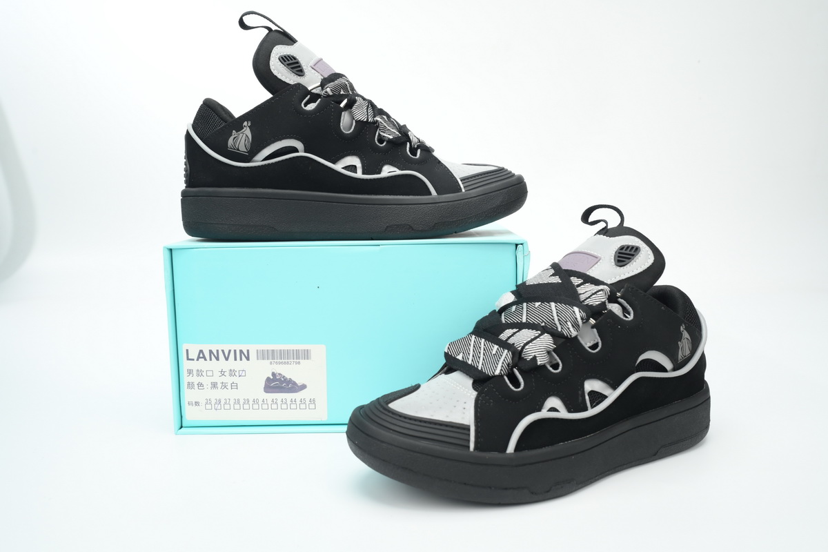 Pkgod | Perfect Kicks LANVIN White Black - stockxshoesvip