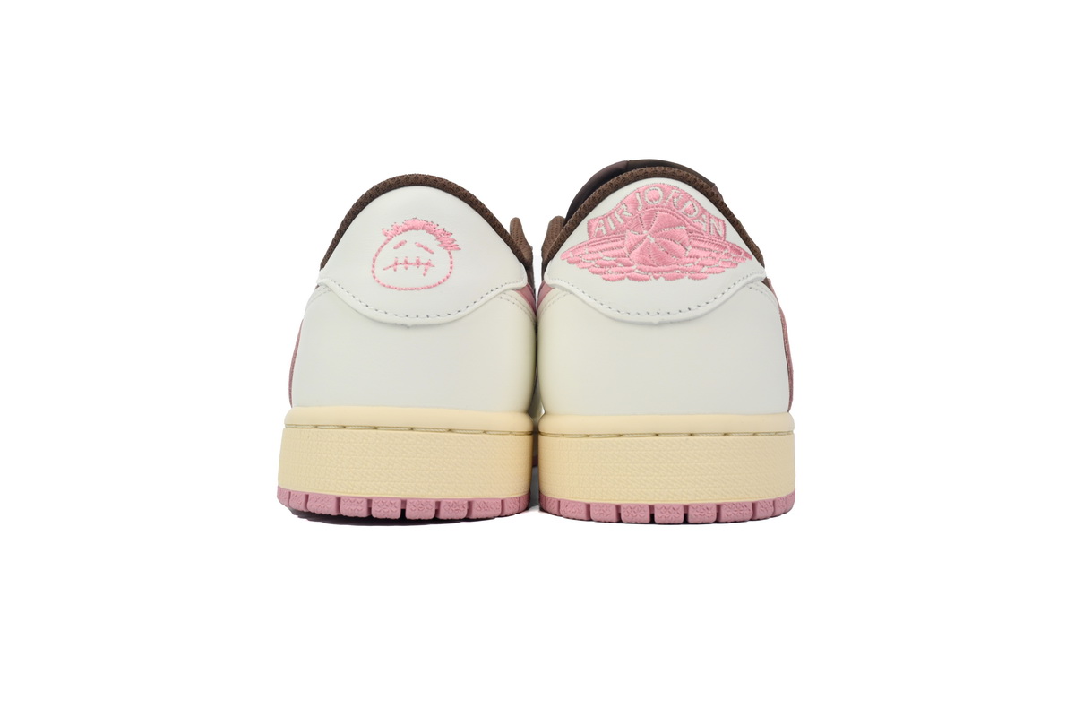    Pkgod Travis Scott x Air Jordan 1 Low Dark Pony Pink