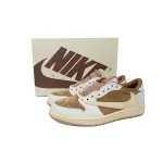 Pkgod Travis Scott x Air Jordan 1 Low Sail Shy Pink