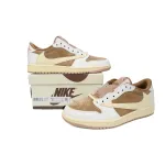 Pkgod Travis Scott x Air Jordan 1 Low Sail Shy Pink