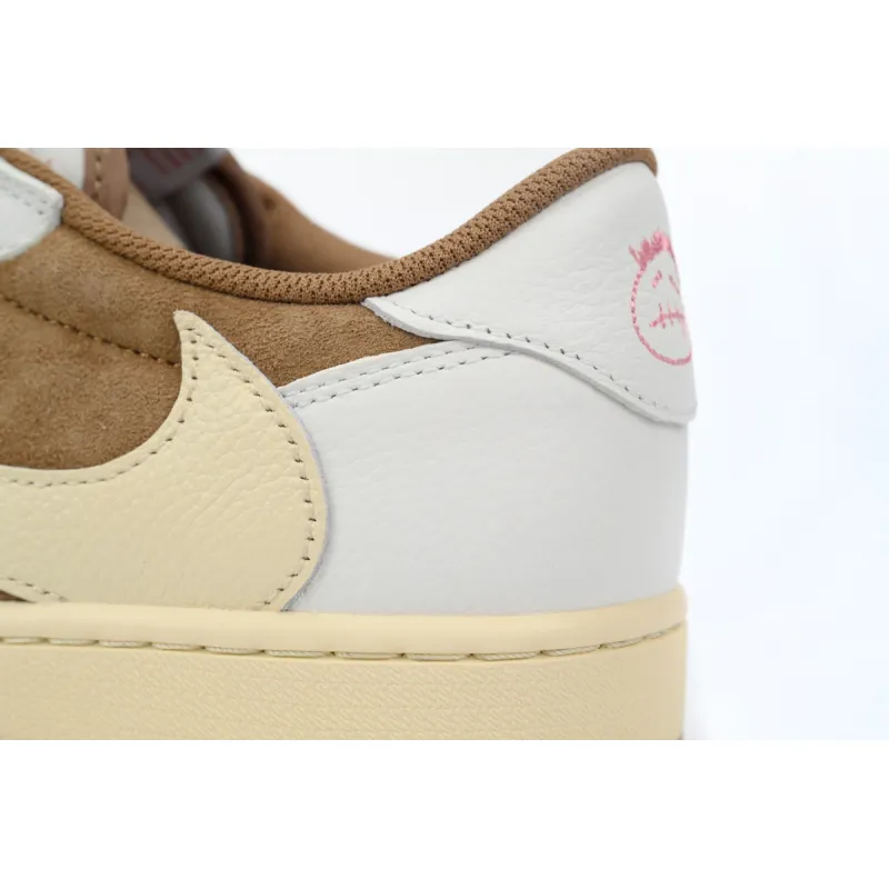 Pkgod Travis Scott x Air Jordan 1 Low Sail Shy Pink