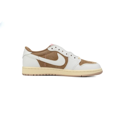 Pkgod Travis Scott x Air Jordan 1 Low Sail Shy Pink 02