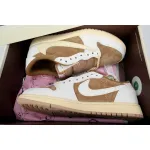 Pkgod Travis Scott x Air Jordan 1 Low Sail Shy Pink