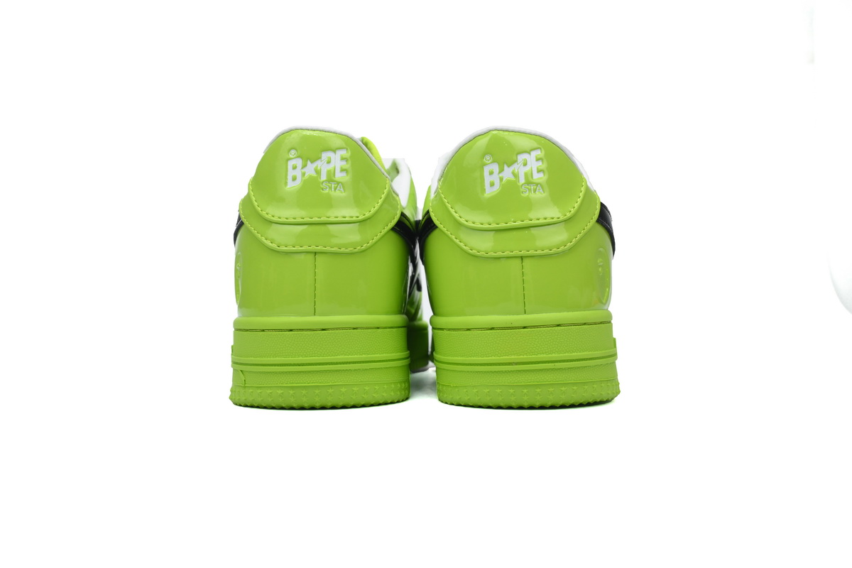    A BATHING APE Bape STA Low Green Mirror