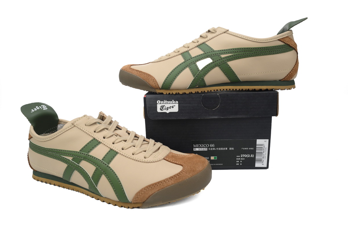 Onitsuka Tiger Mexico 66 Beige Grass Green 1183C102-250 (Leather)