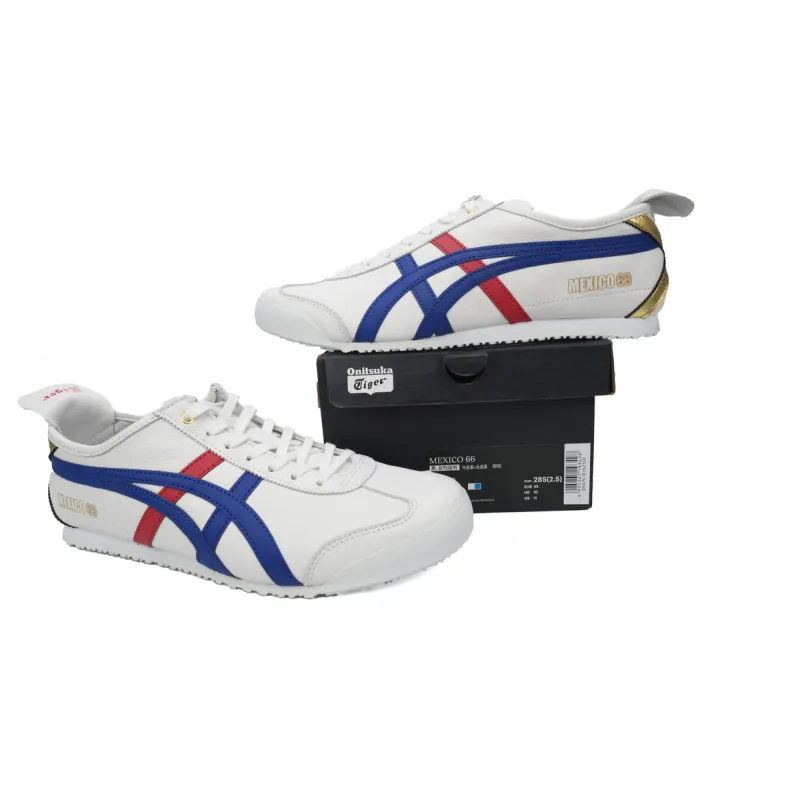 Onitsuka Tiger Mexico 66 White Dark Blue Gold D507L-015 (Leather)