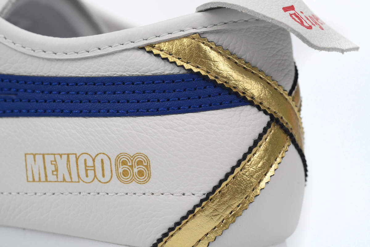 Onitsuka Tiger Mexico 66 White Dark Blue Gold D507L-015 (Leather)