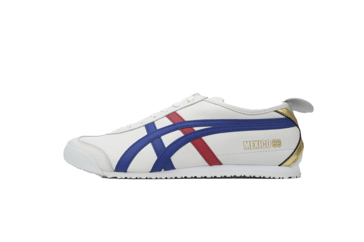 Onitsuka Tiger Mexico 66 White Dark Blue Gold D507L-015 (Leather)