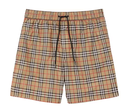 Top Quality Burberry Check Drawcord Swim Shorts 