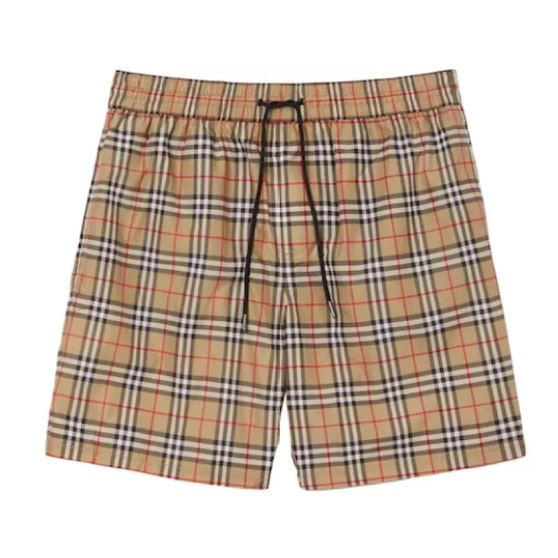 Top Quality Burberry Check Drawcord Swim Shorts