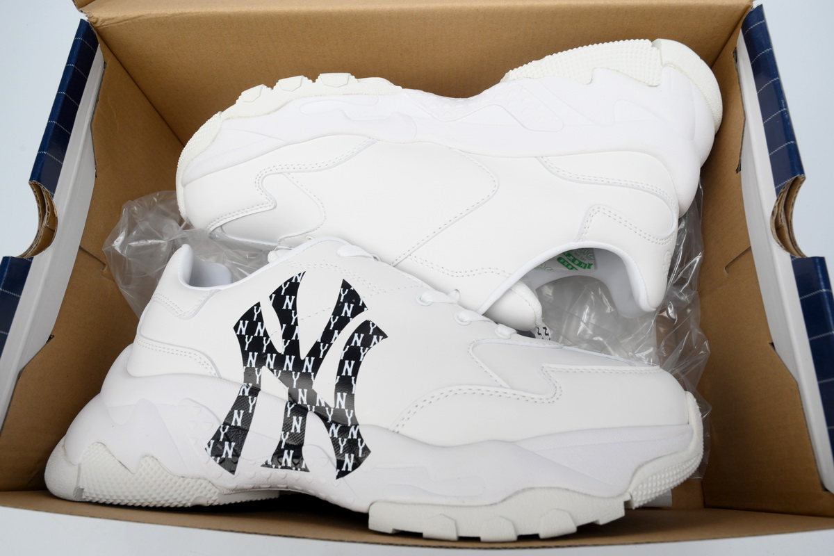    Giay MLB Chunky Liner Yankees Monogram White 32SHCMQ11