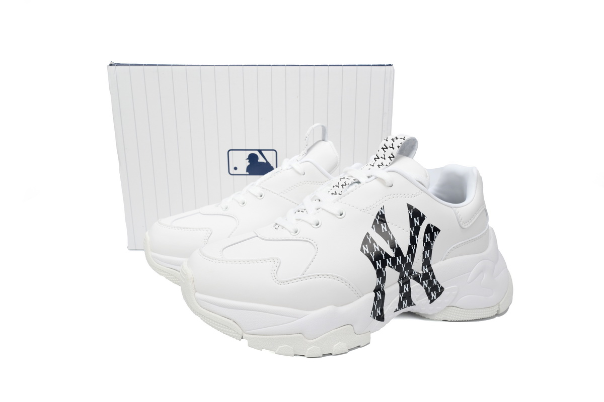    Giay MLB Chunky Liner Yankees Monogram White 32SHCMQ11