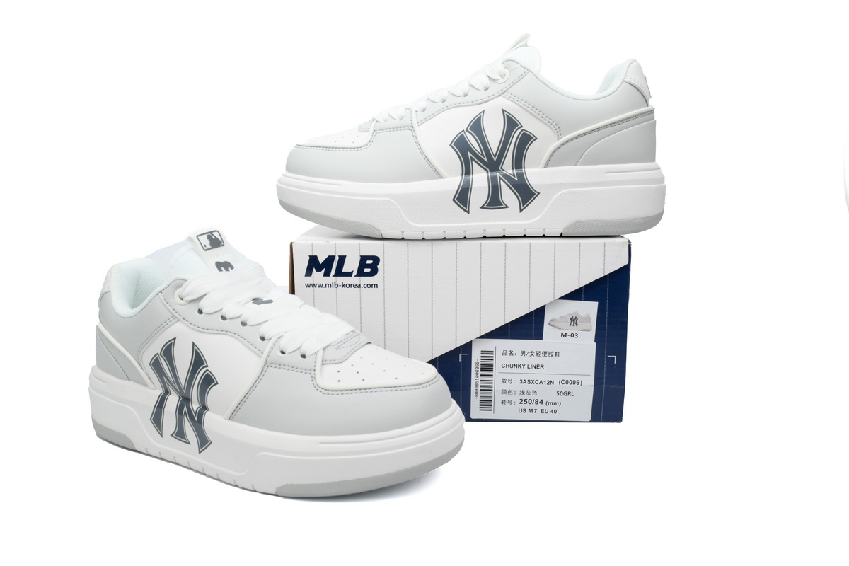    Giay MLB Chunky Liner New York Yankees Grey 3ASXCA12N-50GRL