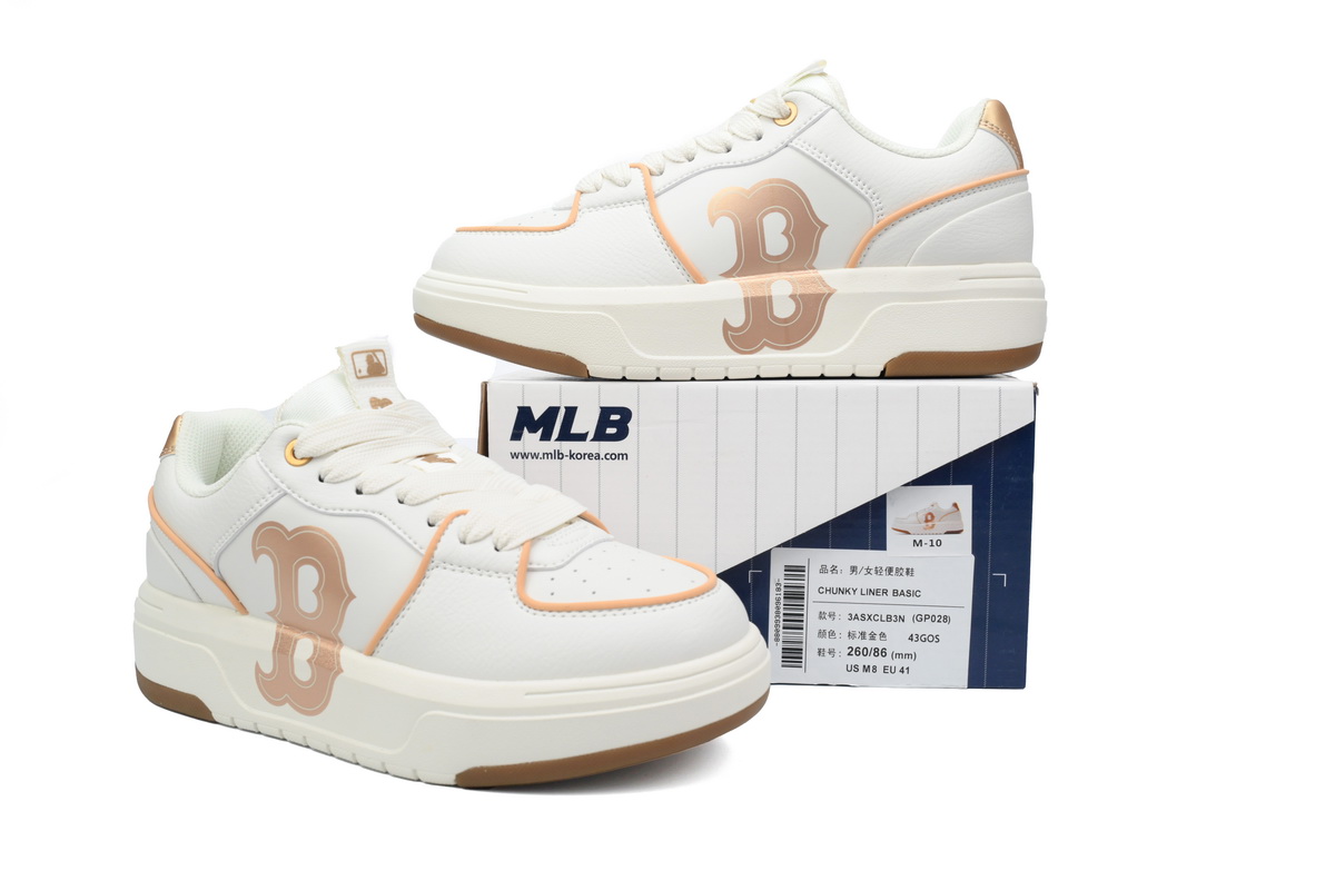    Giay MLB Chunky Liner Low Boston Red Sox Beige 3ASXCA12N-43G0S
