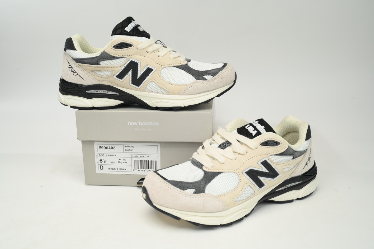    New Balance 990 Milk White Black M990AD3