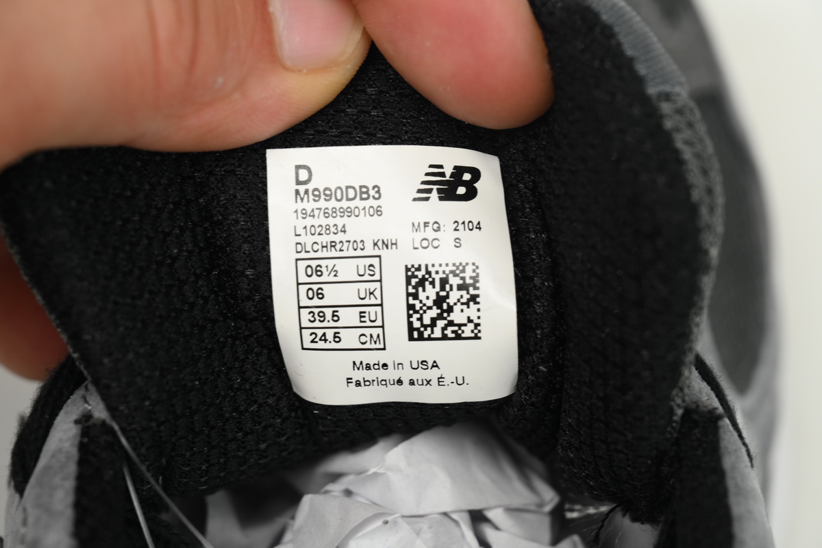     New Balance 990 Black Ash M990DB3 