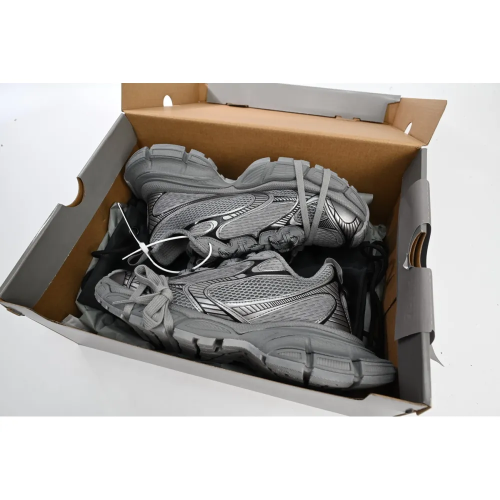  Balenciaga  3XL Lace-Up Sneakers Silver Grey 542229 W1RB5 1210