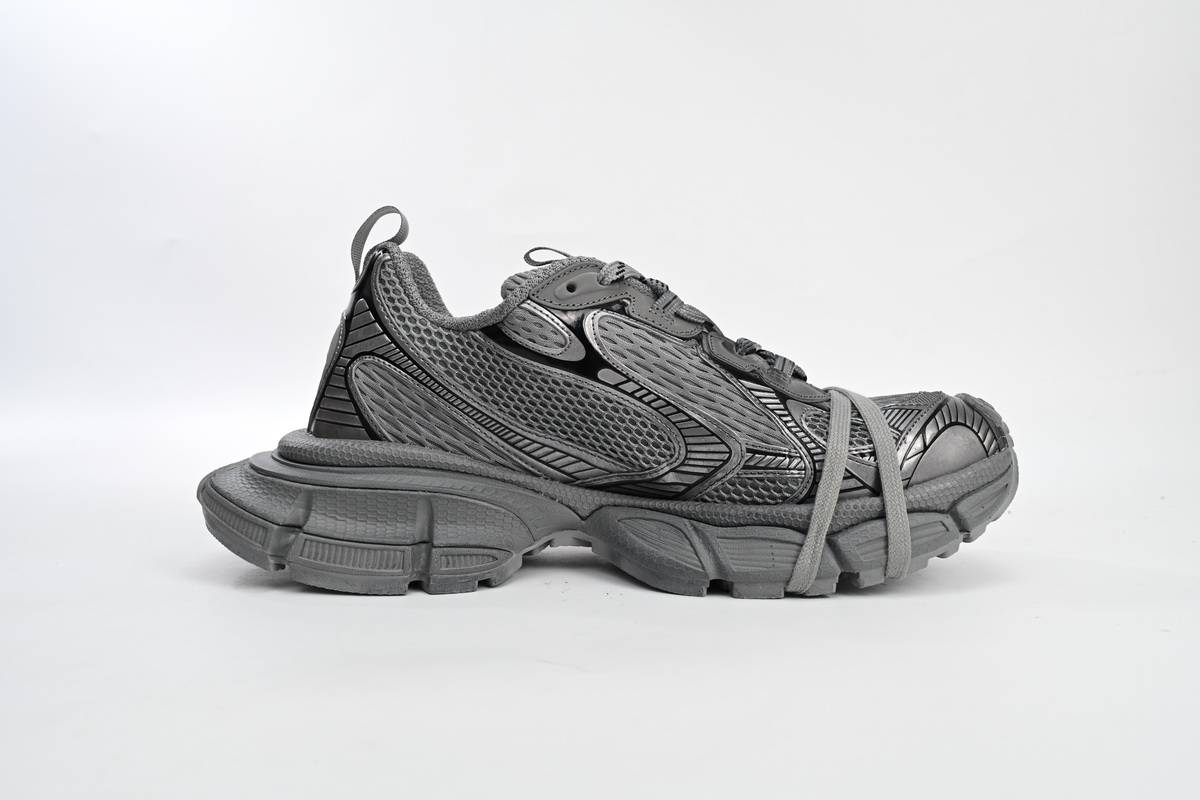     Balenciaga  3XL Lace-Up Sneakers Silver Grey 542229 W1RB5 1210