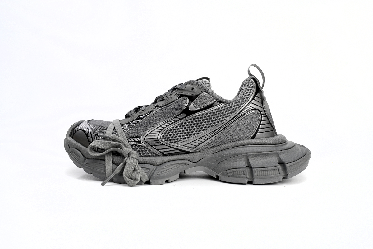     Balenciaga  3XL Lace-Up Sneakers Silver Grey 542229 W1RB5 1210