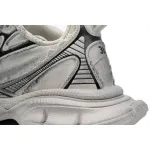 Balenciaga 3XL Lace-Up Sneakers Luminous Blue Canvas White 734731 W3XDC 2002