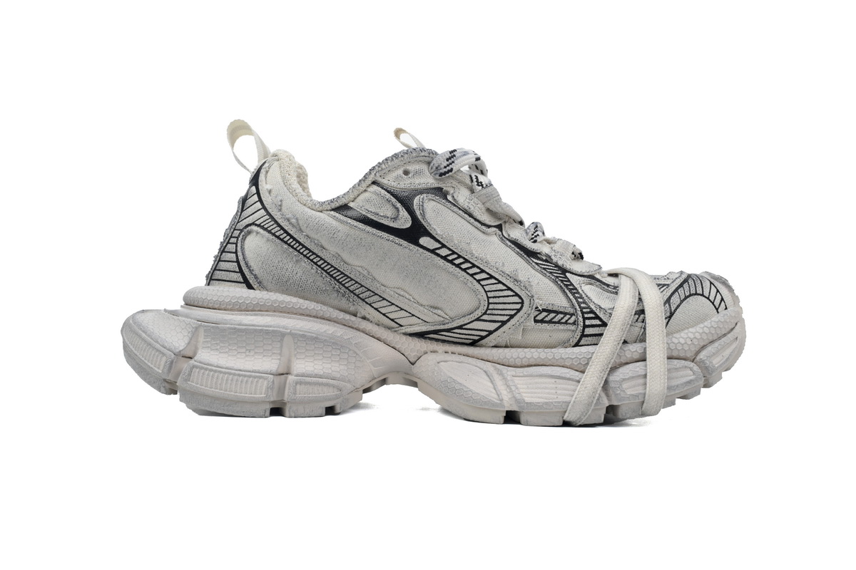    Balenciaga 3XL Lace-Up Sneakers Luminous Blue Canvas White 734731 W3XDC 2002