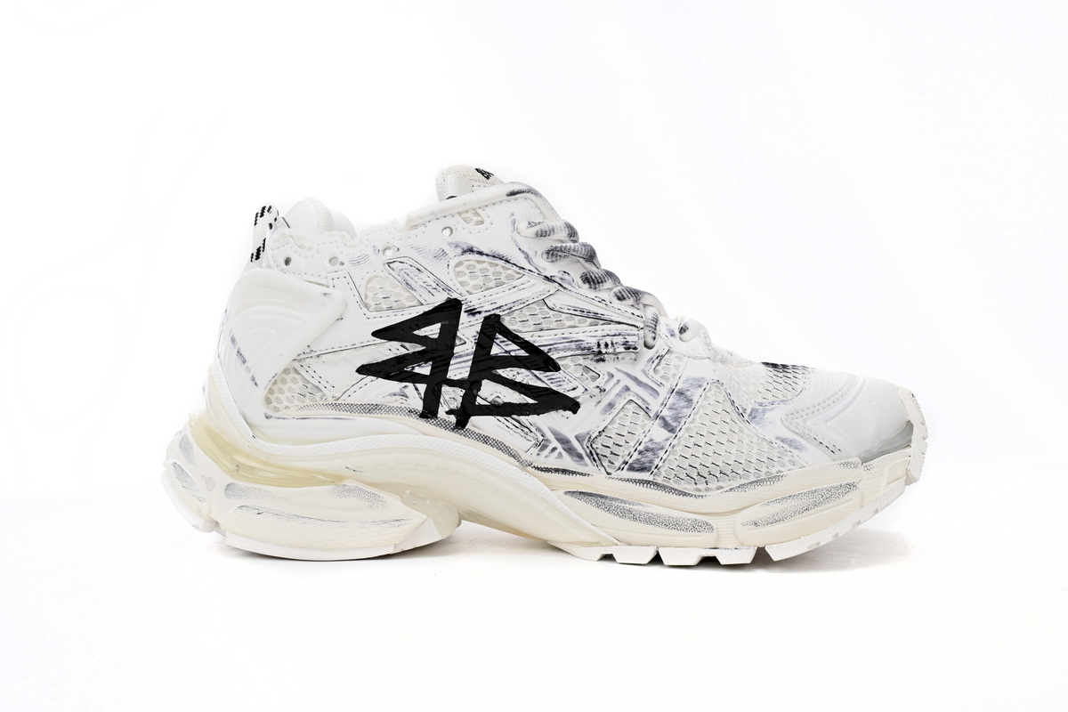Balenciaga Runner White And Black Characters 677402 W3RBQ 9010 