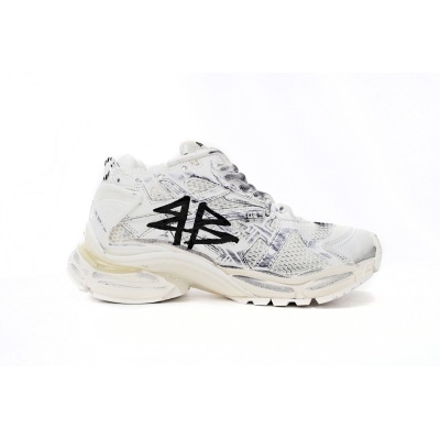 Balenciaga Runner White And Black Characters 677402 W3RBQ 9010  02