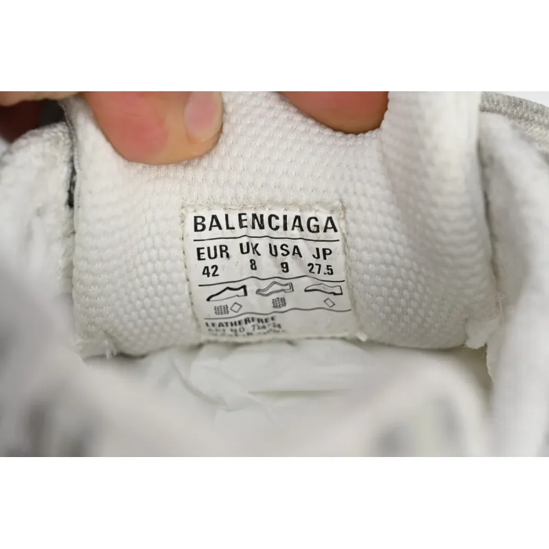 Balenciaga 3XL Lace-Up Sneakers Silver White 542229 W1RB5 0101