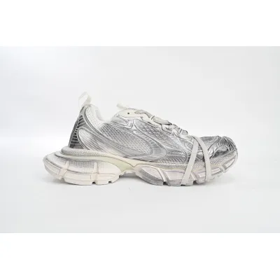 Balenciaga 3XL Lace-Up Sneakers Silver White 542229 W1RB5 0101 02