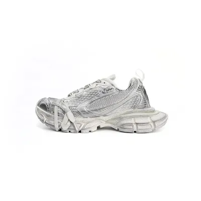 Balenciaga 3XL Lace-Up Sneakers Silver White 542229 W1RB5 0101 01