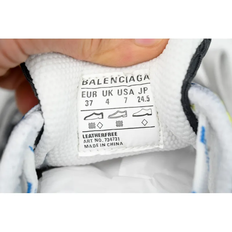 Balenciaga 3XL White Silver Black Blue 734731 W3XL5 9047