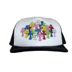Chrome Hearts Multi Color Crosses Trucker Hat White