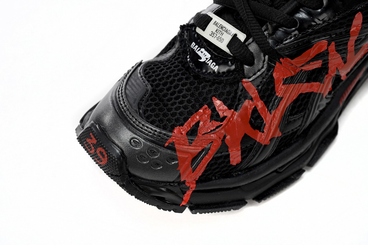 Balenciaga Runner Black And Red Characters 677402 W3RB1 0102 