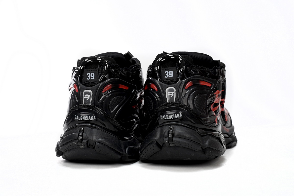 Balenciaga Runner Black And Red Characters 677402 W3RB1 0102 