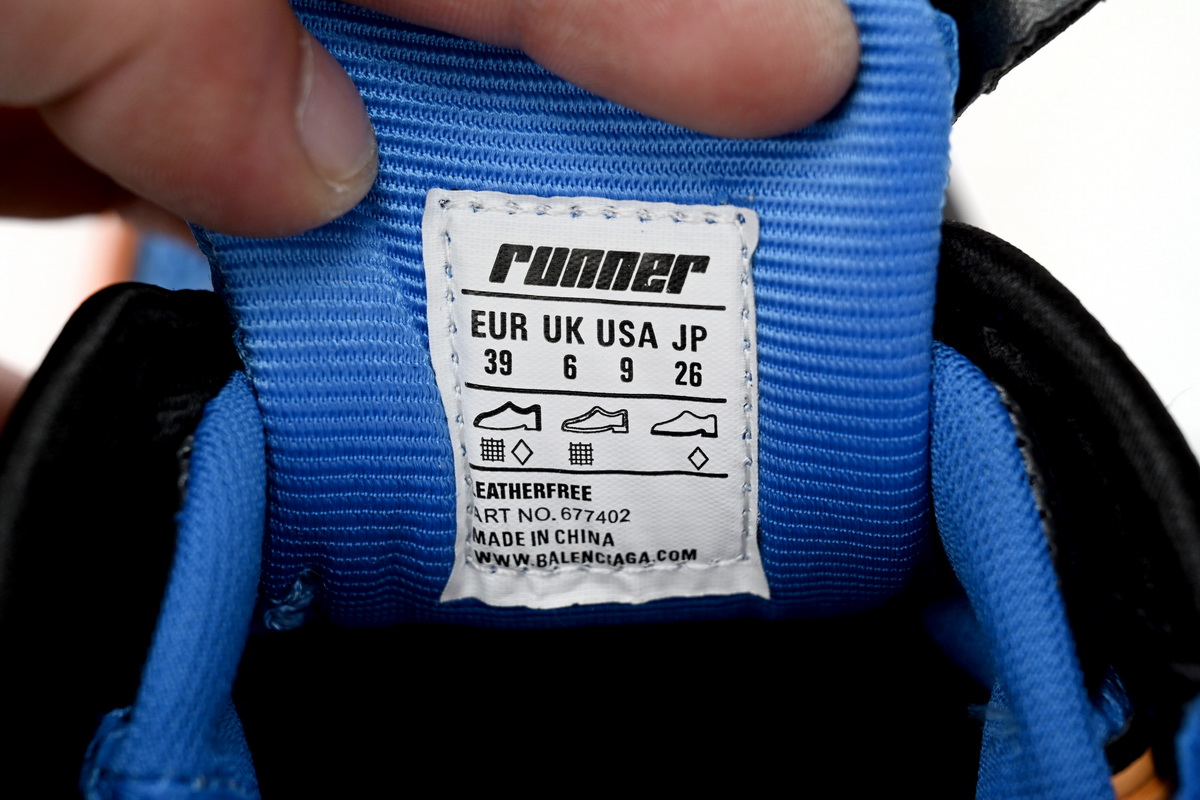    Balenciaga Runner Blue Yellow Black 677402 W3RB2 1120 
