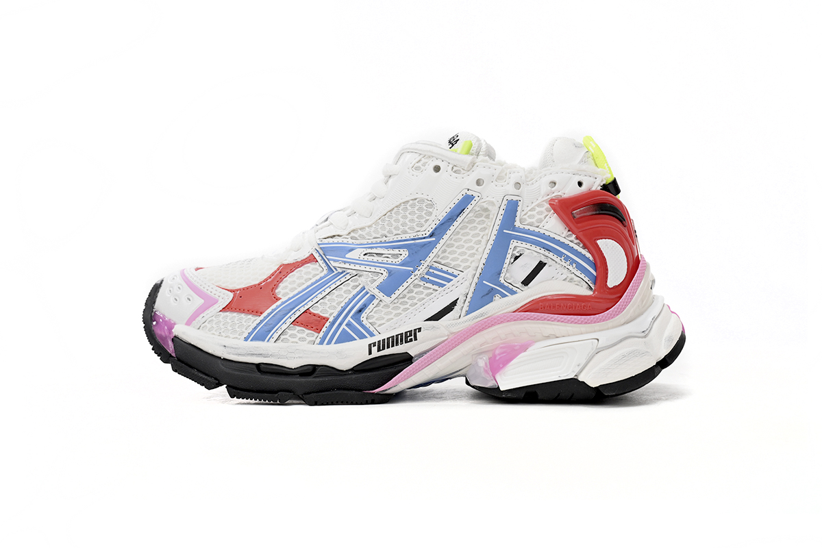 Balenciaga Runner White Blue Red 677402 W3RB6 9645 