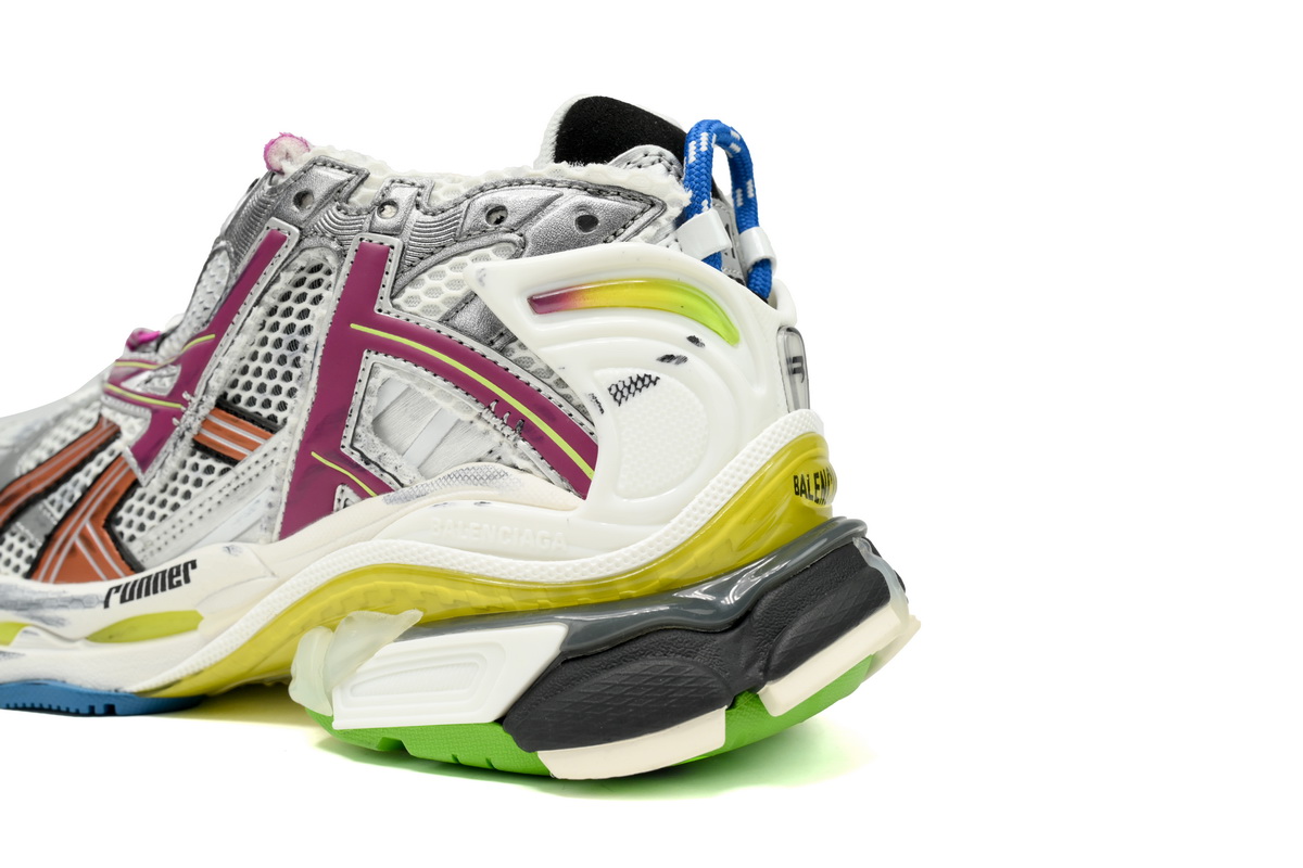 Balenciaga Runner White Yellow Purple 677402 W3RH5 0308
