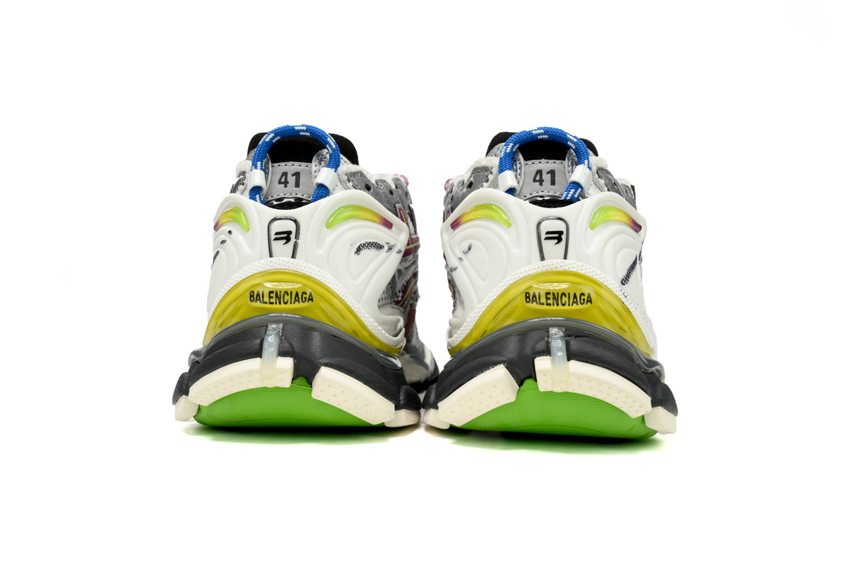 Balenciaga Runner White Yellow Purple 677402 W3RH5 0308