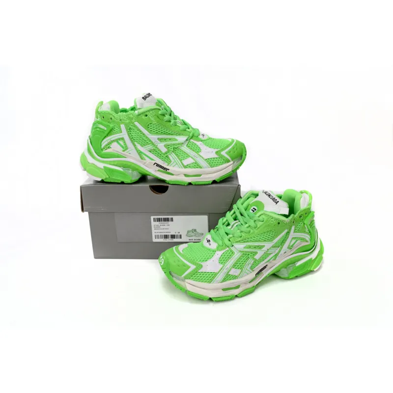 Balenciaga Runner White Green 677402 W3RBM 3590 