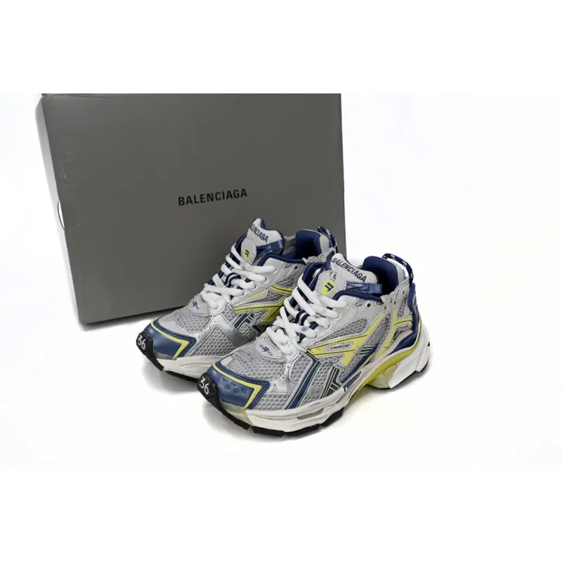 Balenciaga Runner Bai Huang Lan 677402 W3RB5 9174