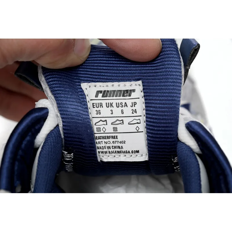 Balenciaga Runner Bai Huang Lan 677402 W3RB5 9174