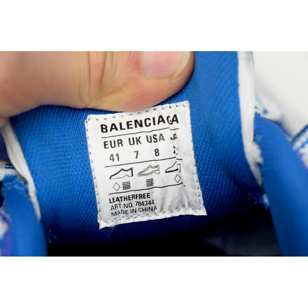 Balenciaga 10XL Sneaker  White Gray  Blue 784342 W2MV2 1214