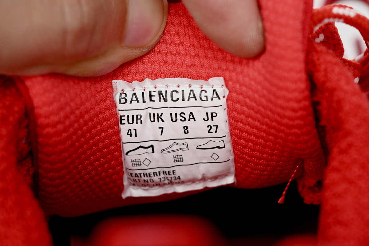    Balenciaga 3XL Black Chinese Red 734734 W3XL1 6000