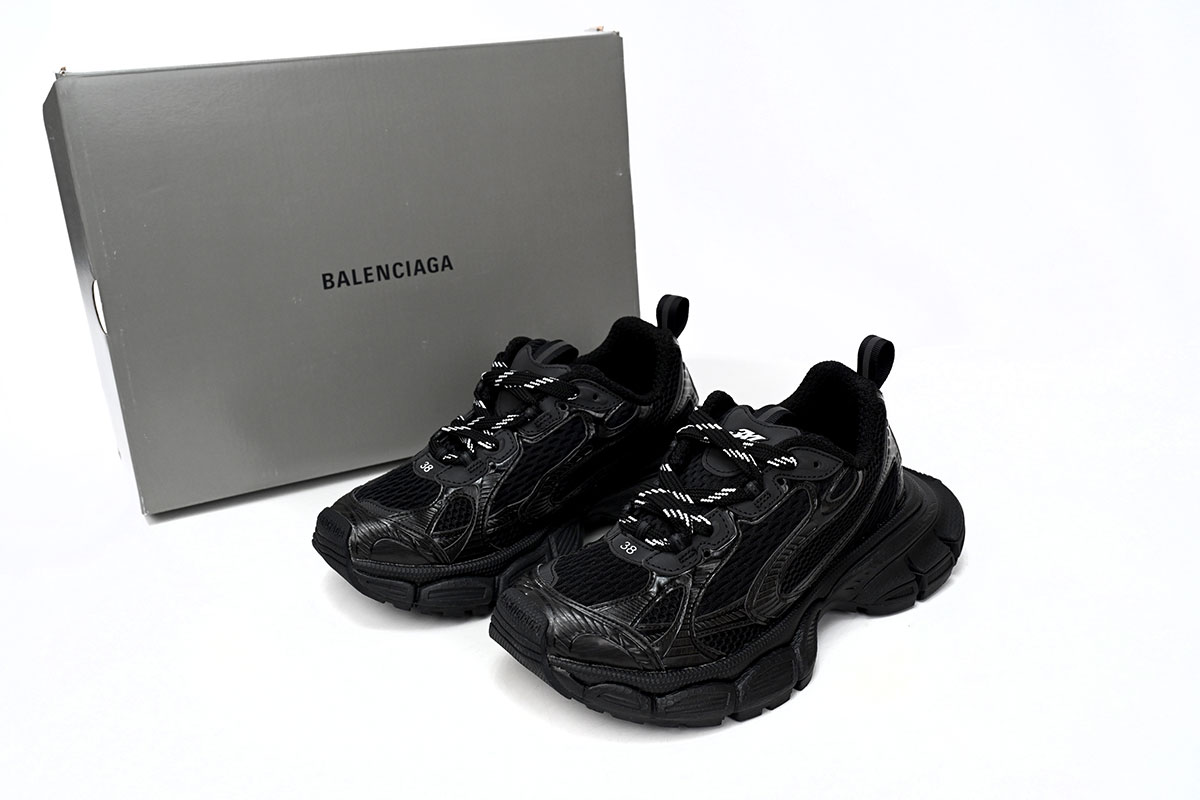    Balenciaga 3XL Black Mesh 734733 W2RC6 0203