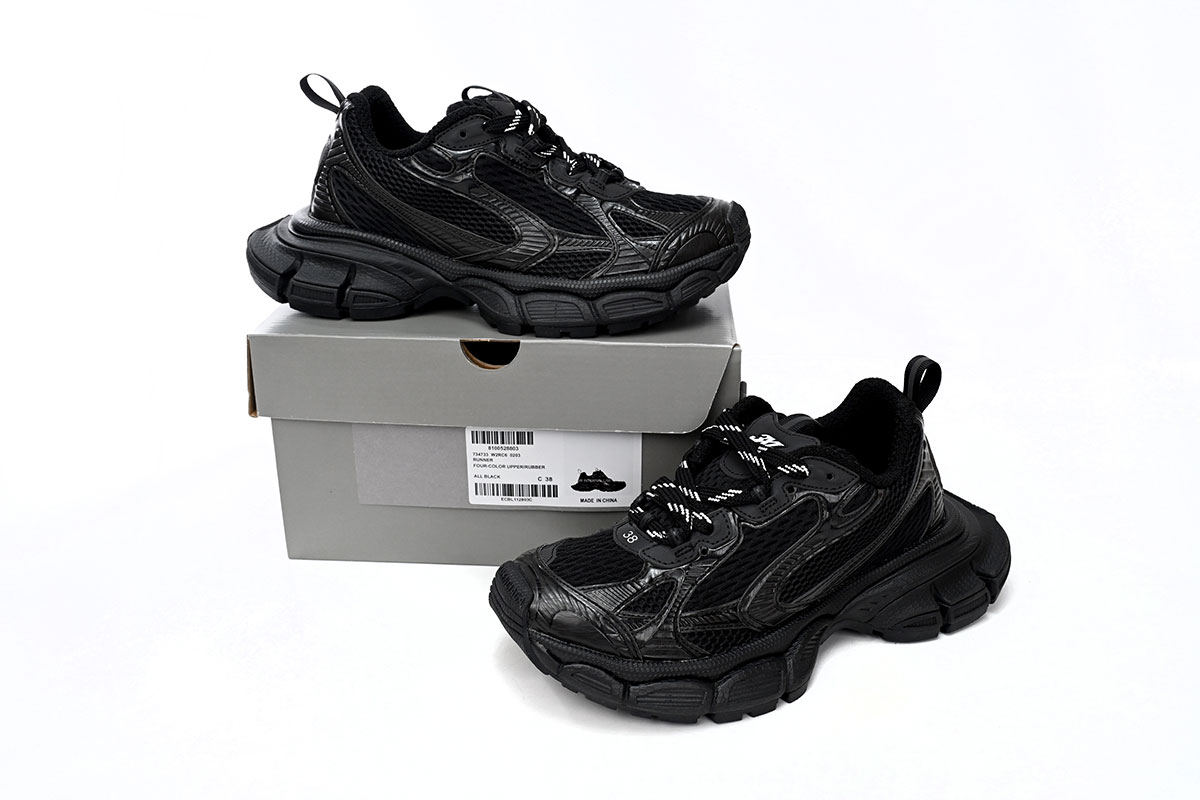    Balenciaga 3XL Black Mesh 734733 W2RC6 0203