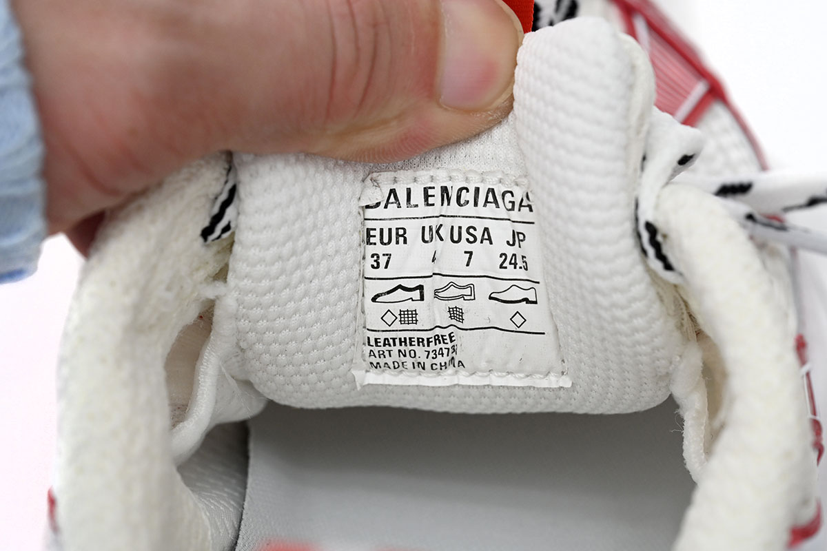    Balenciaga 3XL White Red 734733 W2RG3 1203