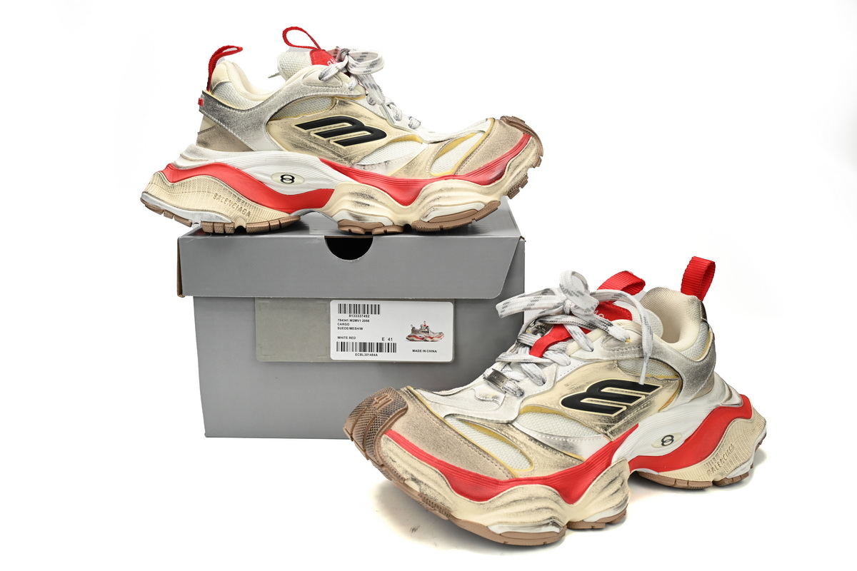    Balenciaga Cargo White Red 84339-W2MV1-2098