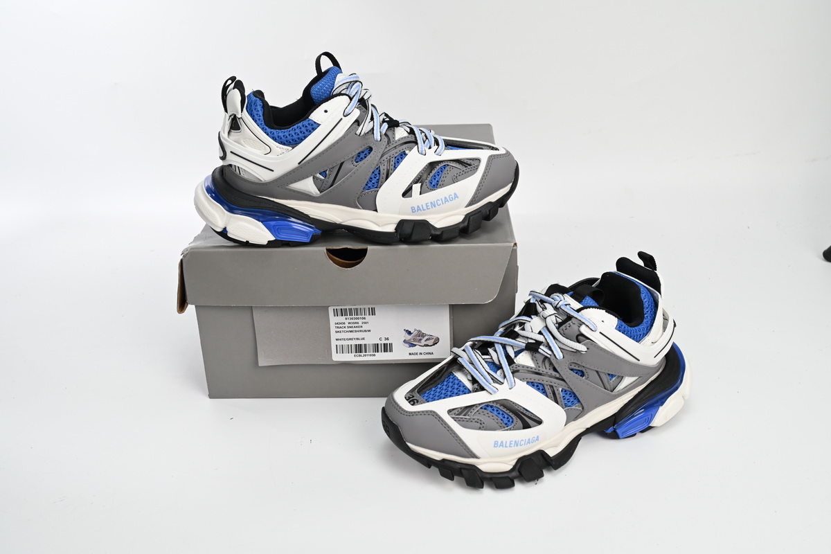    Balenciaga Tess S.Black Black Grey White Blue 542436 W3SR6 2501 