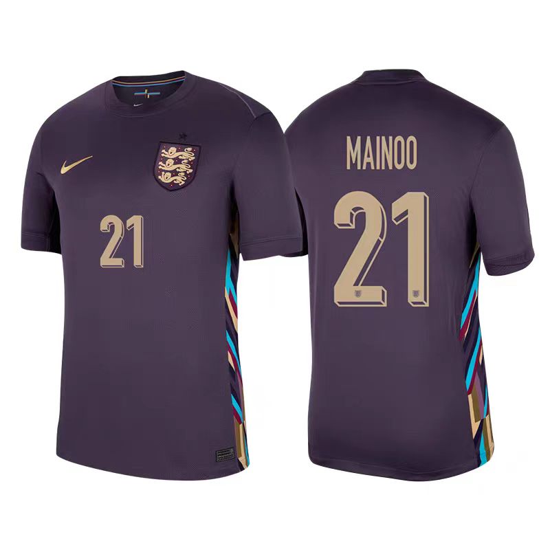    England 24/25 Player Away Euro Patch Jersey